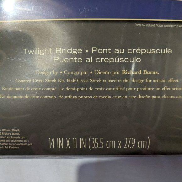 Dimensions Gold Collection Twlight Bridge counted cross stitch kit New - Picture 8 of 8